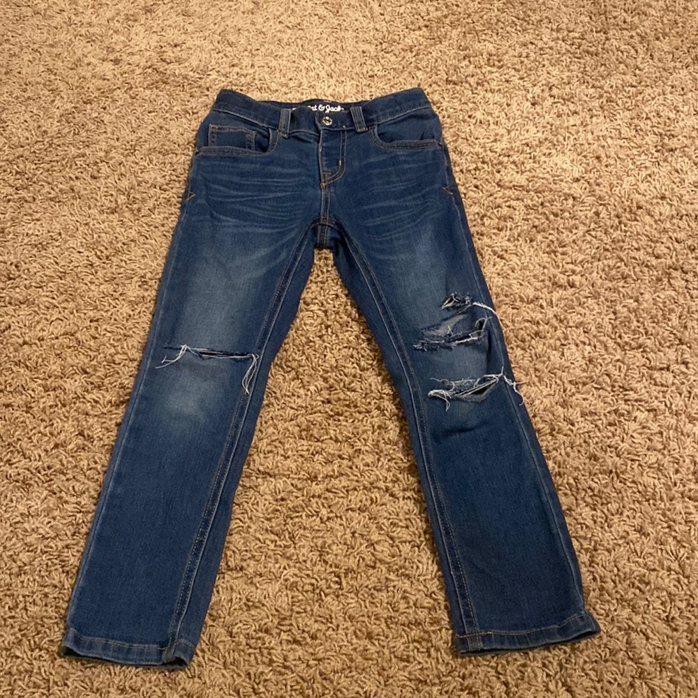 Cat & Jack boys 5T distressed jeans